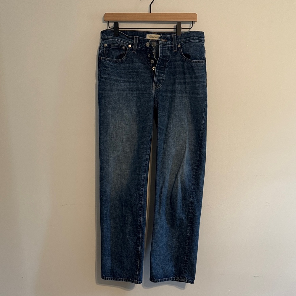 Madewell Low-Slung Straight Leg Jeans